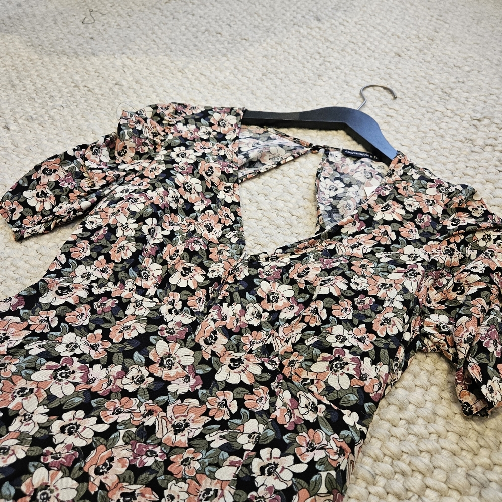 A&F floral midi dress